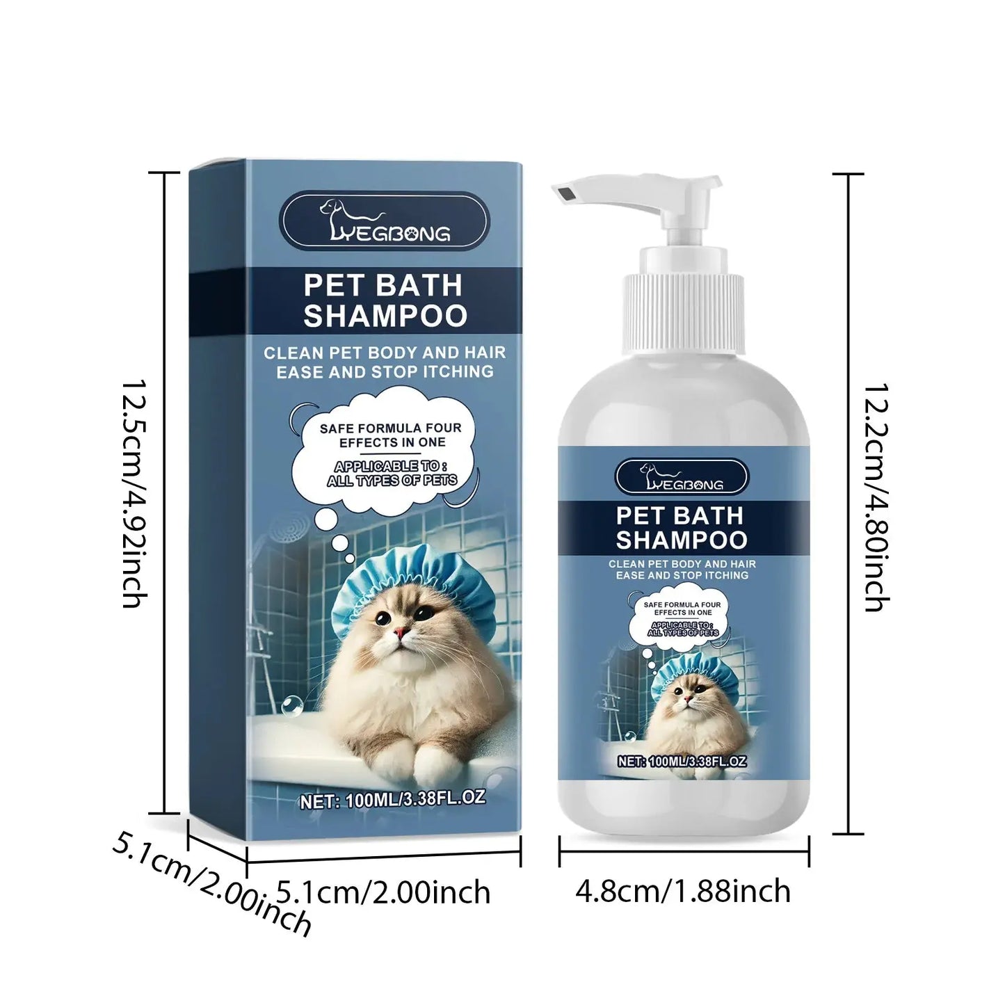 pet shampoo Cat Dog Shower Gel Fragrance Bathing Hair Care Cleaning Deodorizing Anti Mite Body Wash Relieve Itching Pet Moisturizing Shampoo WLP Company