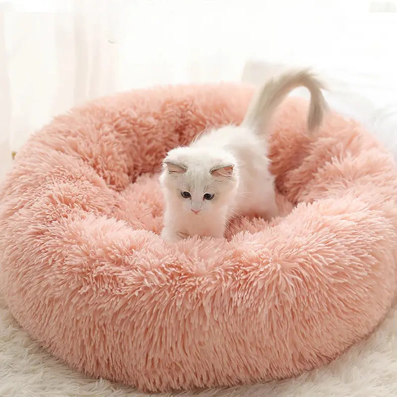 Home Plush Pet Nest Winter Cat Nest Dog Nest Warm Detachable and Washable Round Cat Nest Pet Bed Seasonal Universal Decoration WLP Company
