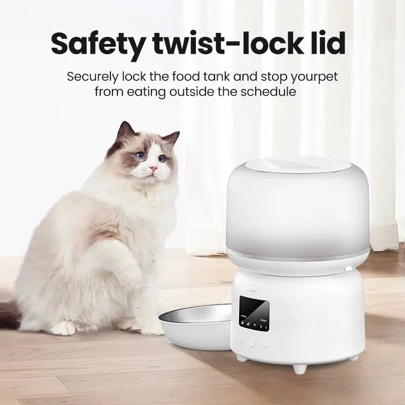 Remotely Controlled Feeding ROJECO 3L Smart Pet Feeder WLP Company