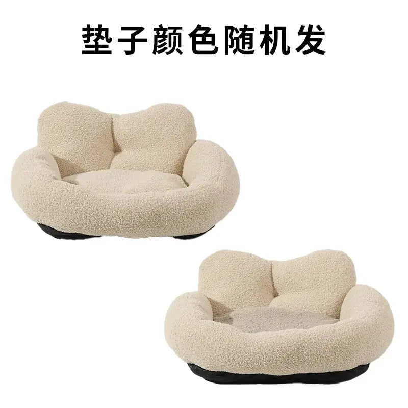Winter Dog Kennel Can Be Disassembled and Washed, Thickened Cat Warmth Cat Kennel Teddy Fur Warm and Comfortable Pet Supplies WLP Company