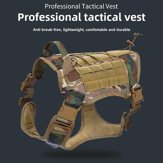 Professional Tactical Dog's Training Vest Harness