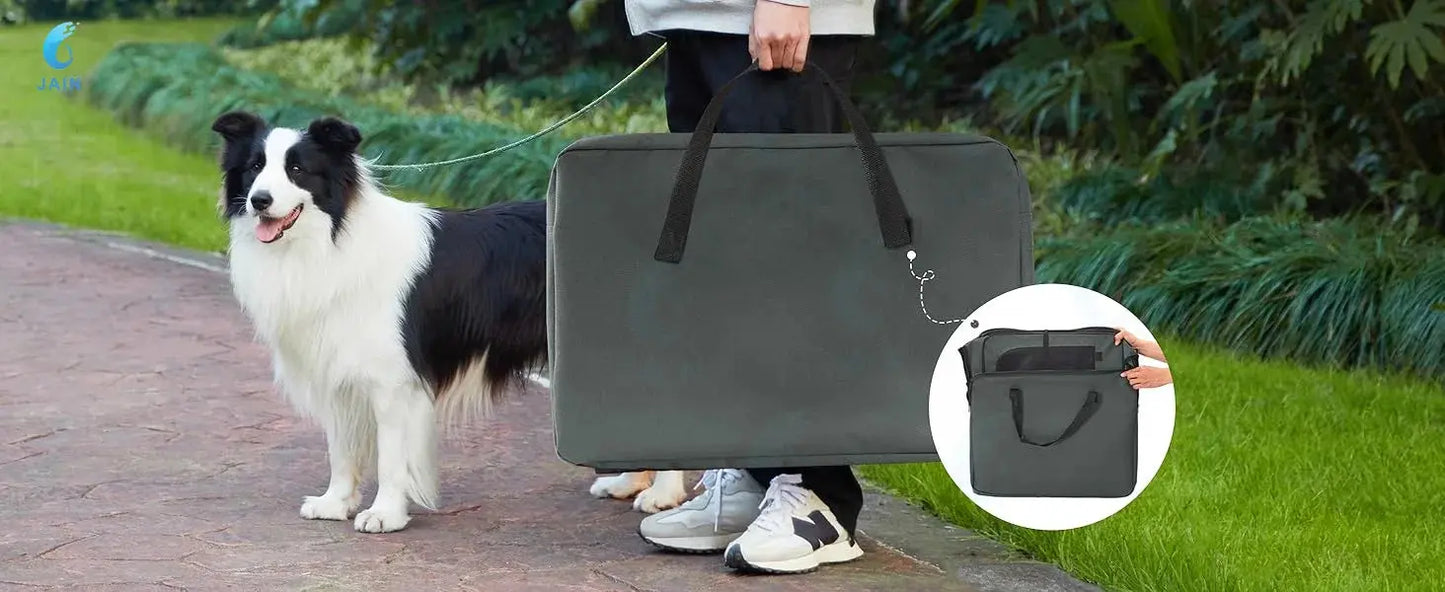 Collapsible Dog Crate for Car Travel – Portable Folding Crate for Dogs WLP Company