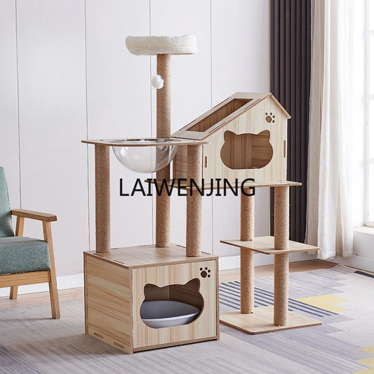 Cat Climbing Frame Nest Tree with Litter Box - Premium Quality