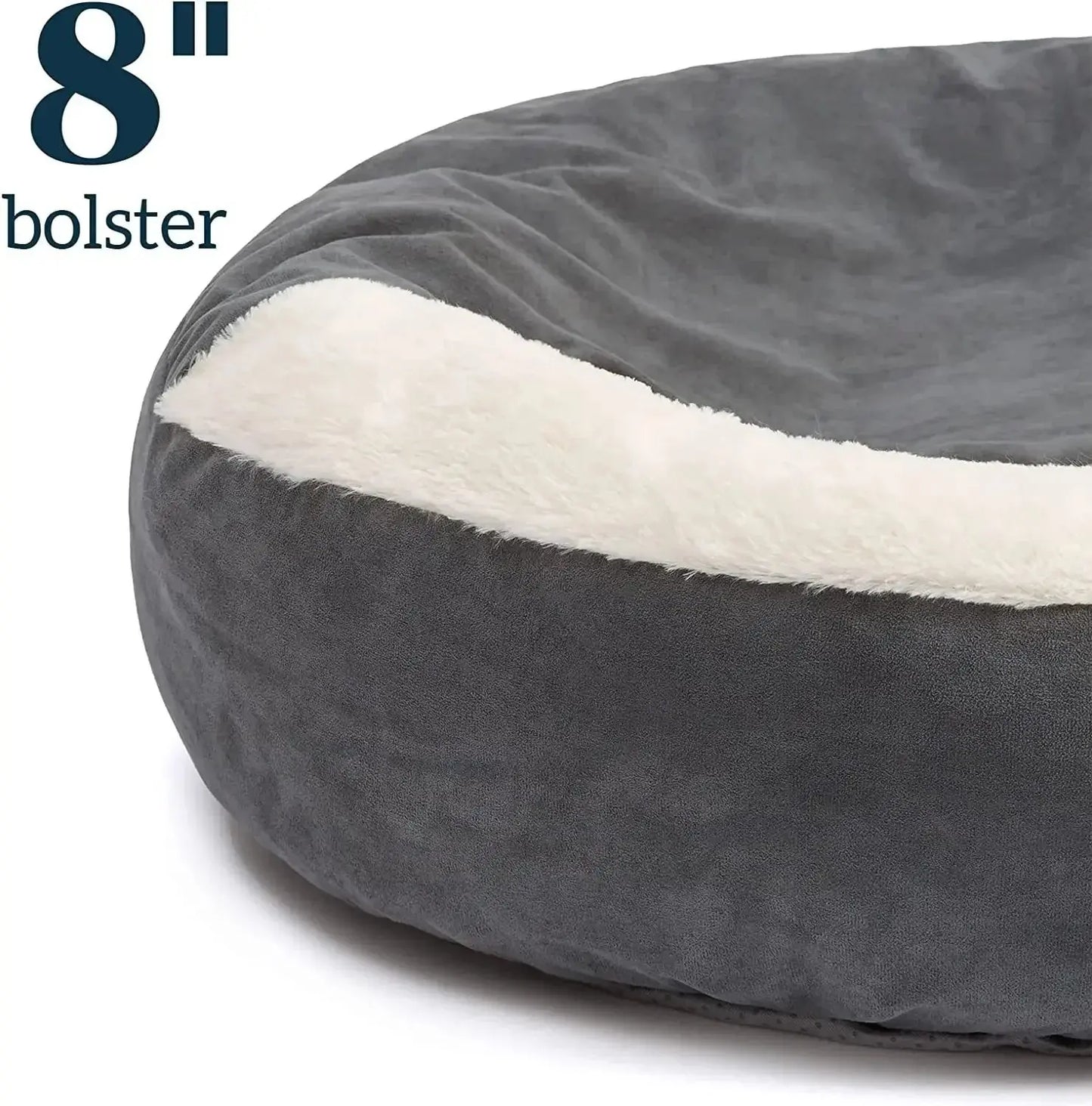Semi-closed Dog Kennel Small and Medium Pet Sleeping Pad - Corduroy Winter Warm WLP Company
