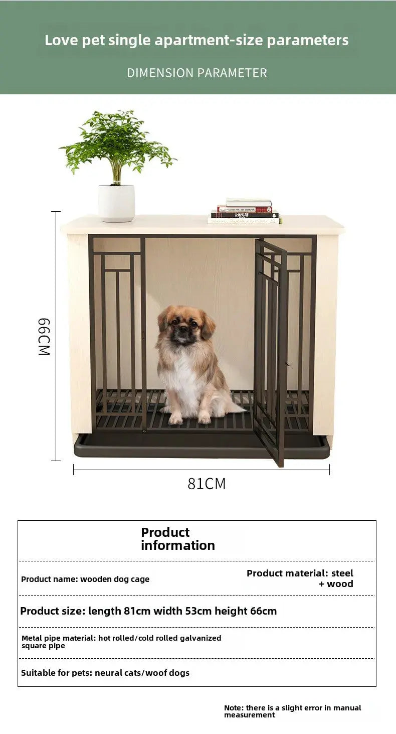 Heavy Duty Dog Cage Large Dogs Cage - High Strength Steel and Wood WLP Company