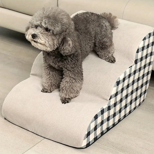 pet stairs Pet 2/3 Steps High Density Foam Dog Secure Stairs Ramps Non-Slip Pet Steps for Older Dogs Pet with Joint Pain Sofa Bed Ladder WLP Company