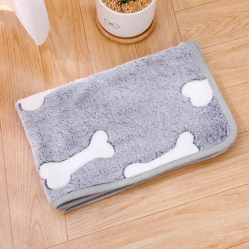 Dog Bed Blanket Bed Mat Soft Fleece Cat Blanket Cute Printed Pet Travel Mat Breathable Cozy Warm Blankets for Small Medium Dogs WLP Company