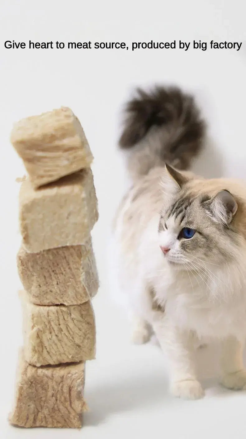 pet snacks Freeze-Dried Snacks: Chicken, Duck, Raw Bone Meat for Dogs and Cats WLP Company