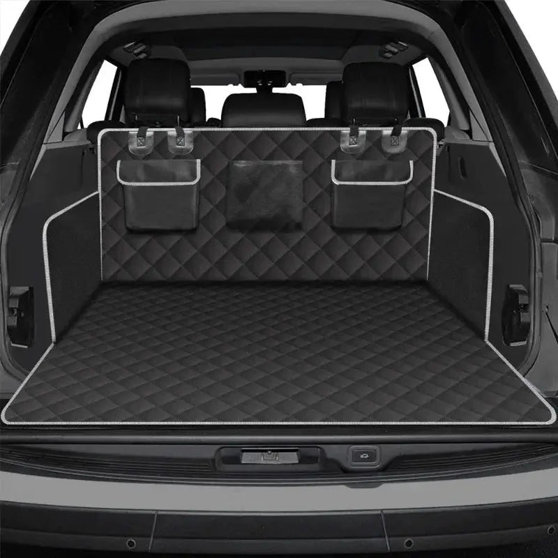 dog car seat cover 1 PC Waterproof Pet Car Seat Cover with Non-Slip Backing & Side Flaps Pockets Dog Car Trunk Mat for Pet Dog Cat Trunk SUV Travel WLP Company