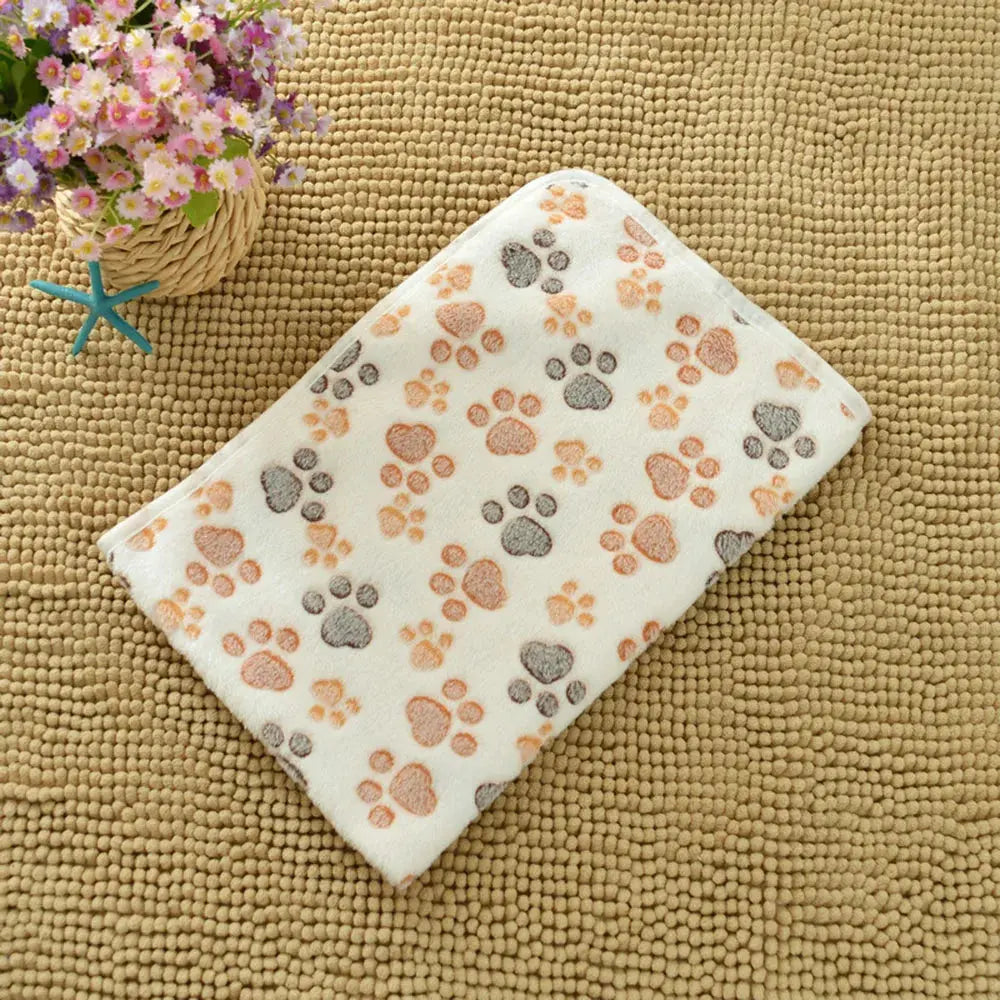 Dog Bed Blanket Bed Mat Soft Fleece Cat Blanket Cute Printed Pet Travel Mat Breathable Cozy Warm Blankets for Small Medium Dogs WLP Company