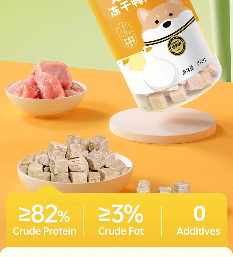 dog treats chanbuni Dog Snack Feeding Food Snacks Dogs Chicken Breast Freeze-Dried Duck Meat Treats Reward Teeth Grinding Raw Bones WLP Company