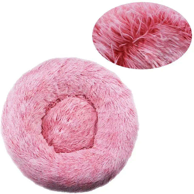 40-90cm Round Pet Bed for Large Dog Bed Super Soft Cat Bed Long Plush Dog House for Medium Dog House Winter Warm Sleeping WLP Company