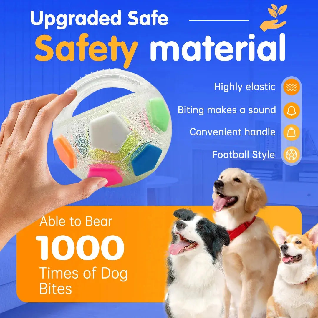 New football tennis ball shaped pet dog toys, durable teething relief to accompany outdoor training squeak toys WLP Company