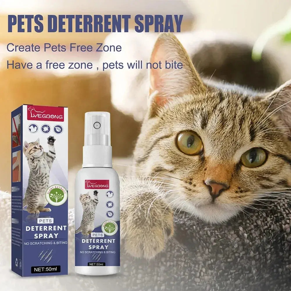 Cat Scratch Deterrent Spray Natural Scratching Training Aid Spray No Stimulation Orange Fragrance Sofa Furniture Protectors WLP Company