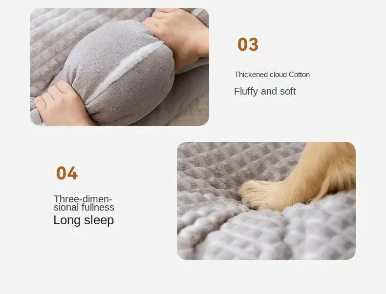 New Cat Bed Dog Pet Bed Kennel Non-Slip Winter Warm Small Dog Kennel Sleeping Removed Washed Soft Puppy Cushion Cat Supplies WLP Company