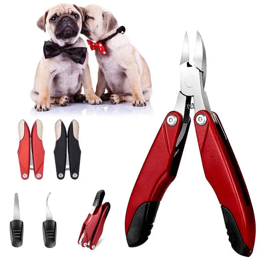 Dog Nail Clipper Dog Cat Nail Clipper Stainless Steel Pet Dead Skin Remover Nail Care Tool for Small Medium Dogs Cats Guillotine Nail Clipper WLP Company