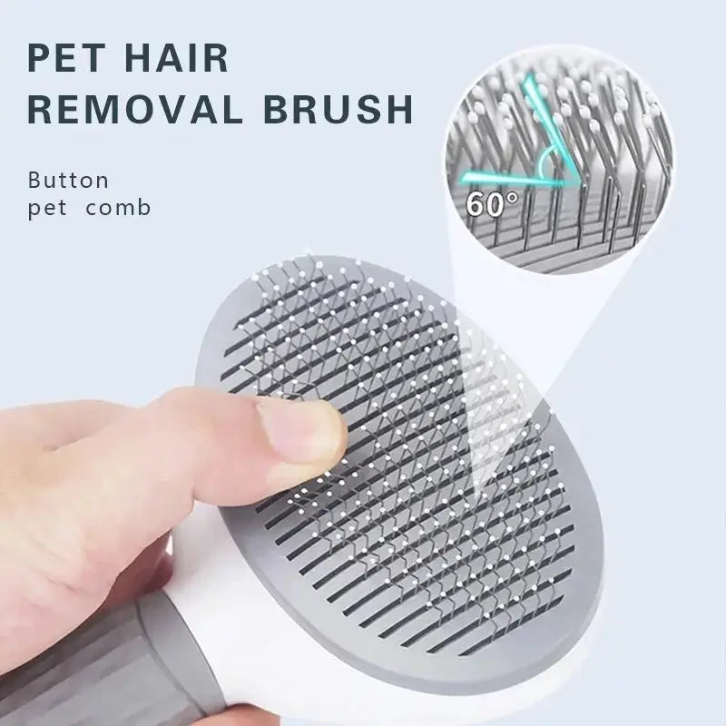 Self Cleaning Pet Hair Remover Brush | Reduce Shedding | Grooming Tool for Dogs and Cats WLP Company