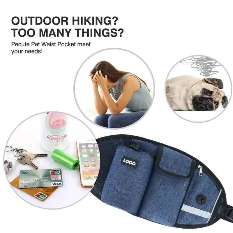 New Outdoor Pet Waistpack with Leash WLP Company