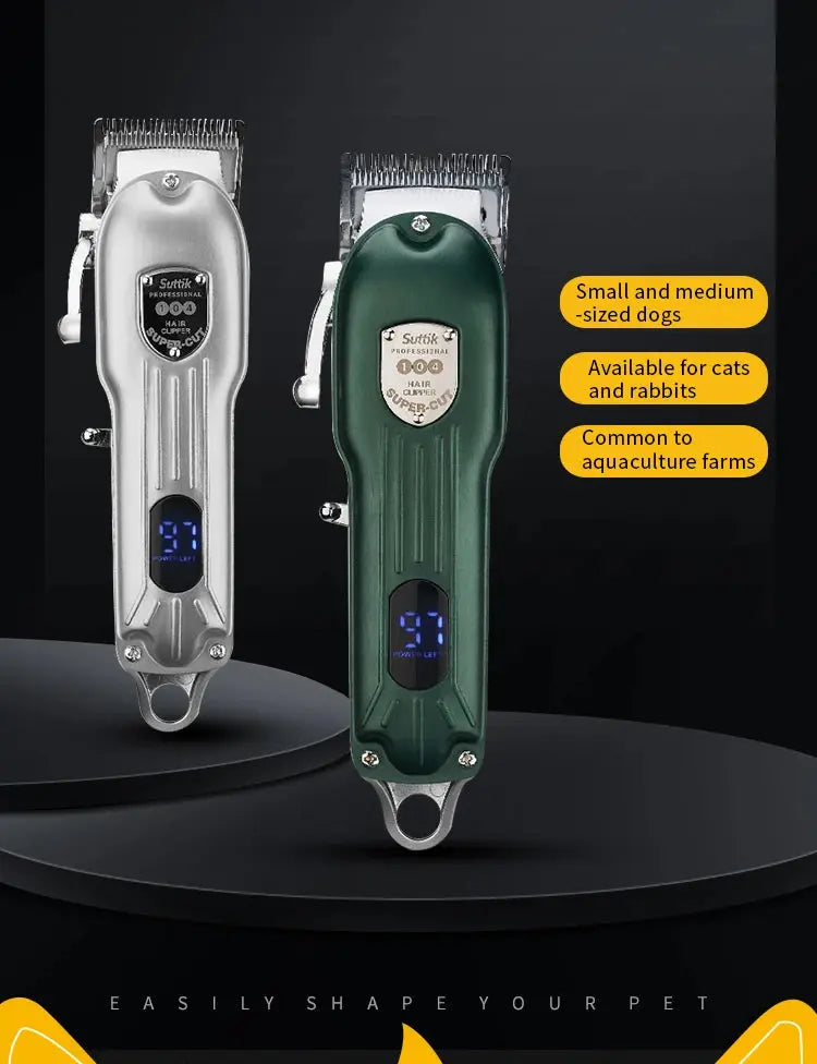 Professional Low Noise Dog Hair Clipper | Rechargeable | Pet Trimmer - Groomify WLP Company