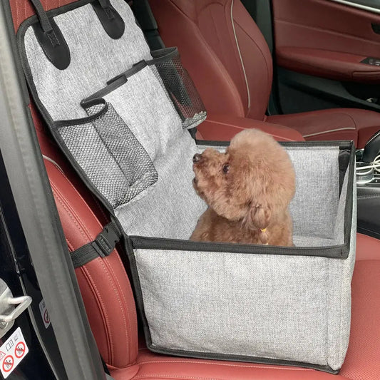 Dog Car Seat, Puppy Booster Seat for Car Front Seat with Storage Pockets, Pet Booster Car Seat for Small to Medium Dog WLP Company
