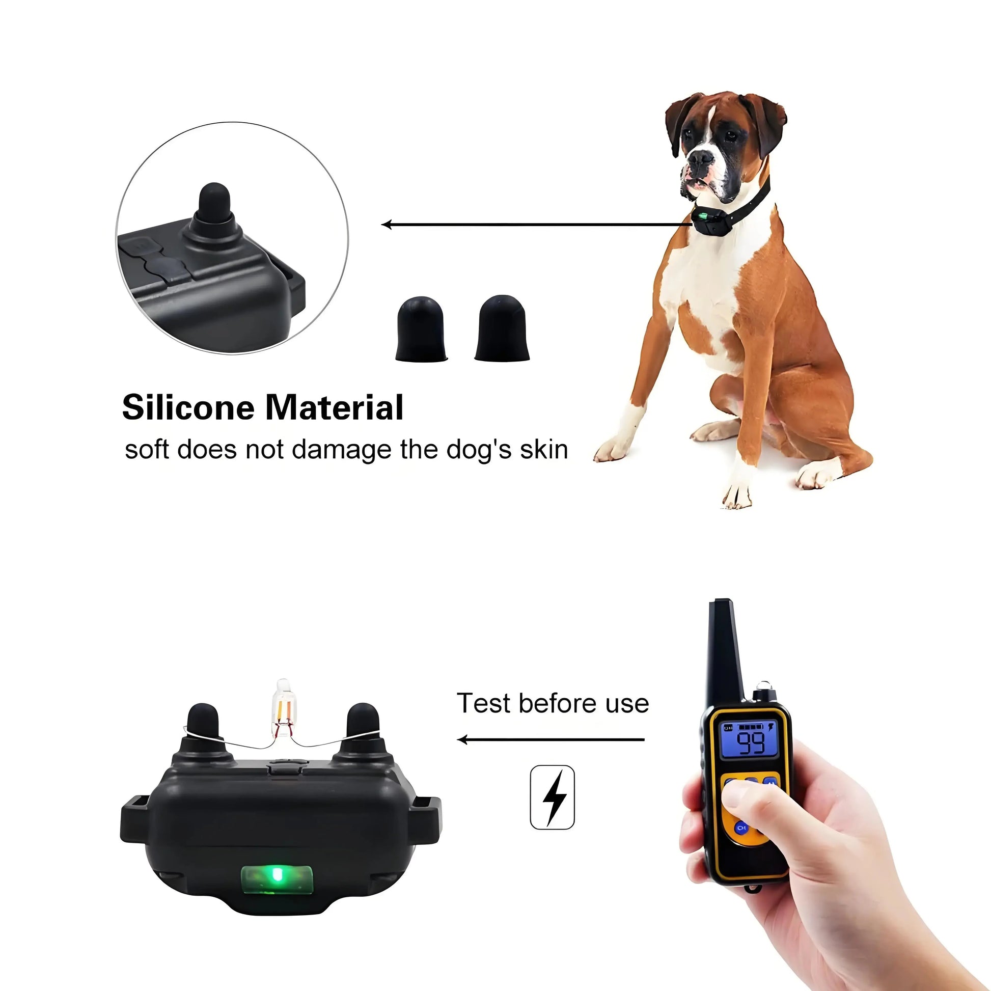 Professional Dog Training Collar with LCD Screen - 800m Range Waterproof System WLP Company