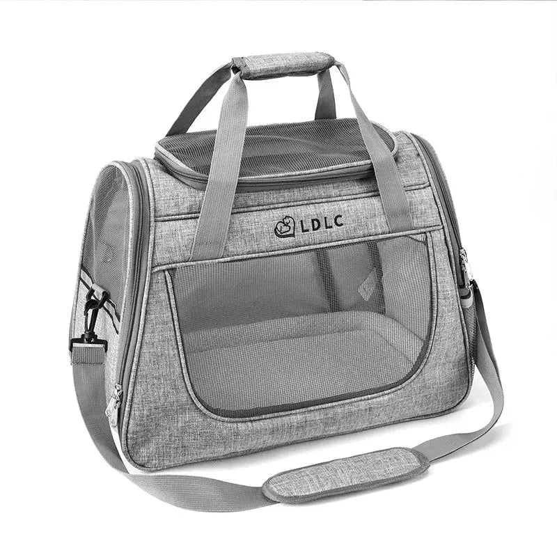 Portable Cat Bag Car-mounted Large Side Window Can Be Equipped with Trolley Pet Bag Breathable Travel Shoulder Folding Cat Bag WLP Company