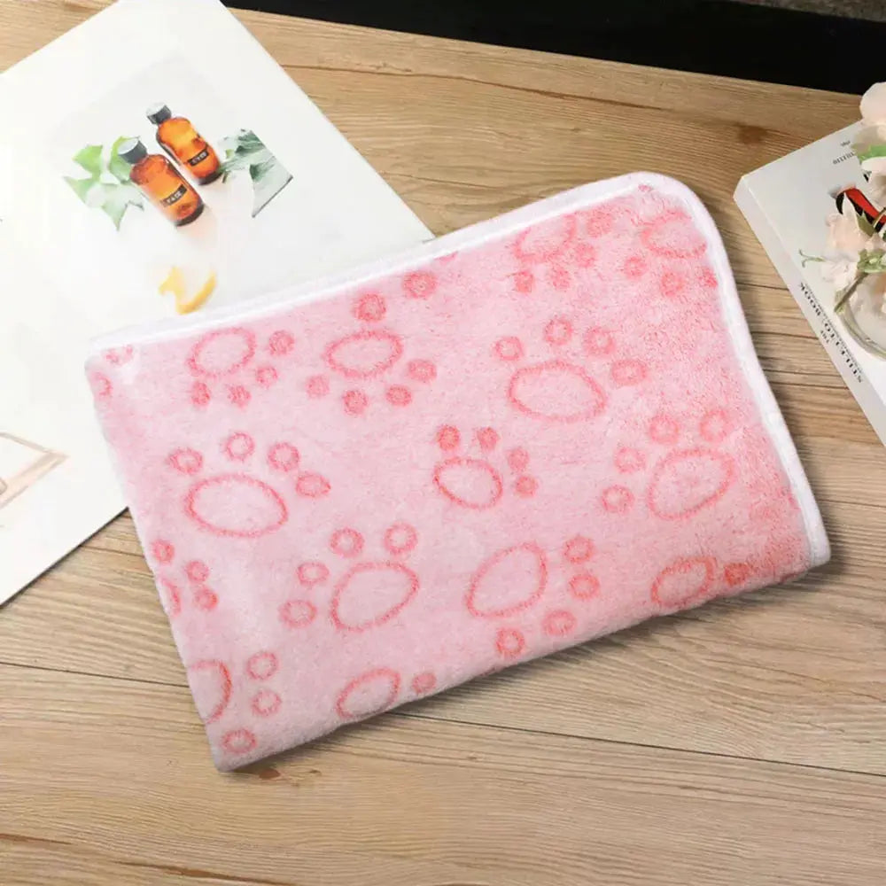 Dog Bed Blanket Bed Mat Soft Fleece Cat Blanket Cute Printed Pet Travel Mat Breathable Cozy Warm Blankets for Small Medium Dogs WLP Company