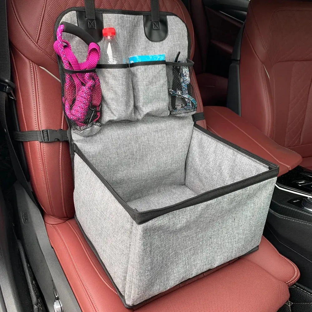Dog Car Seat, Puppy Booster Seat for Car Front Seat with Storage Pockets, Pet Booster Car Seat for Small to Medium Dog WLP Company