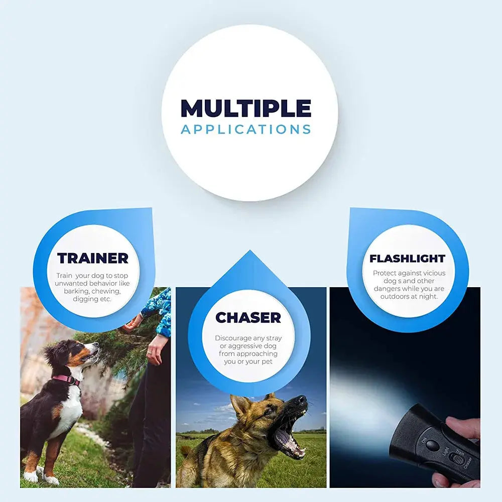 Dog Repeller for Aggressive Dog Ultrasonic Ultra Power Dog Repellents Anti Bark Training Device Pet Dog Bark Deterrent Training WLP Company