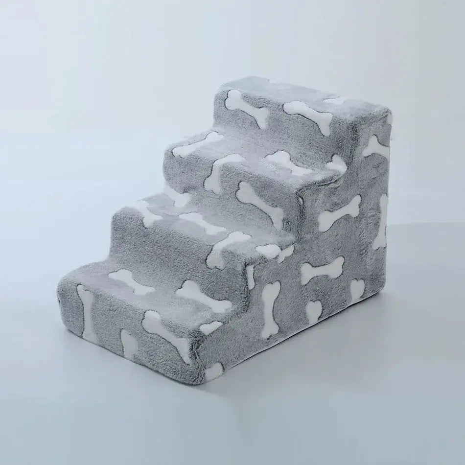 dog stairs Ladder Dogs Pets Bone Shape Puppy Stairs Beside The Sofa Bed Ramp for Dogs Protecting Pet Joint Safety Stairs for Elderly Dogs WLP Company