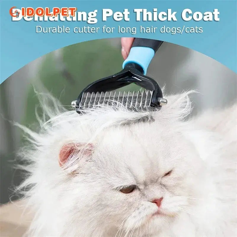 Professional Pet Deshedding Brush | 2 Sided | Reduce Shedding - PetGroom WLP Company