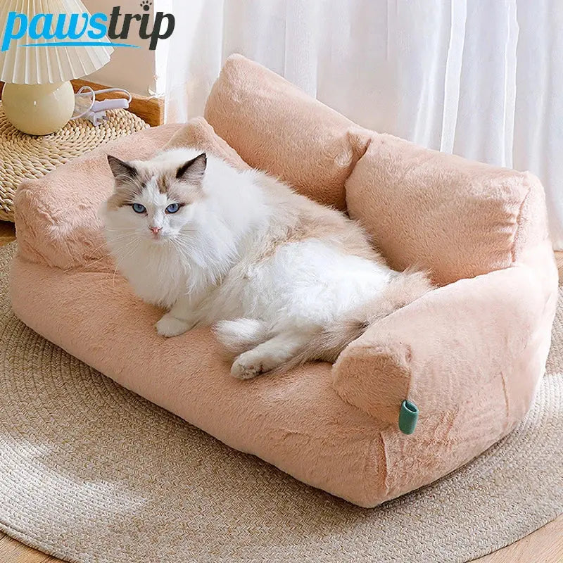 Luxury Cat Bed Sofa Winter Warm Cat Nest Pet Bed for Small Medium Dogs Cats Comfortable Plush Puppy Bed Pet Supplies WLP Company