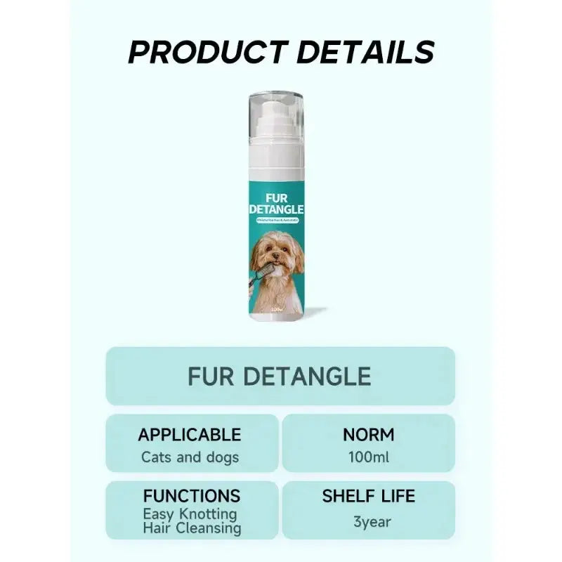 Long Lasting Softness Pet Grooming Spray Tangle Free Anti Static Conditioning Mist Essential for Dogs Cats WLP Company