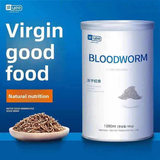 Yee Freeze-Dried Aquatic Treats - Nutrient-Rich Brine Shrimp & Bloodworm Combination for Nano Fish | 100% Natural Protein Source WLP Company