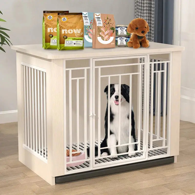 Heavy Duty Dog Cage Large Dogs Cage - High Strength Steel and Wood WLP Company