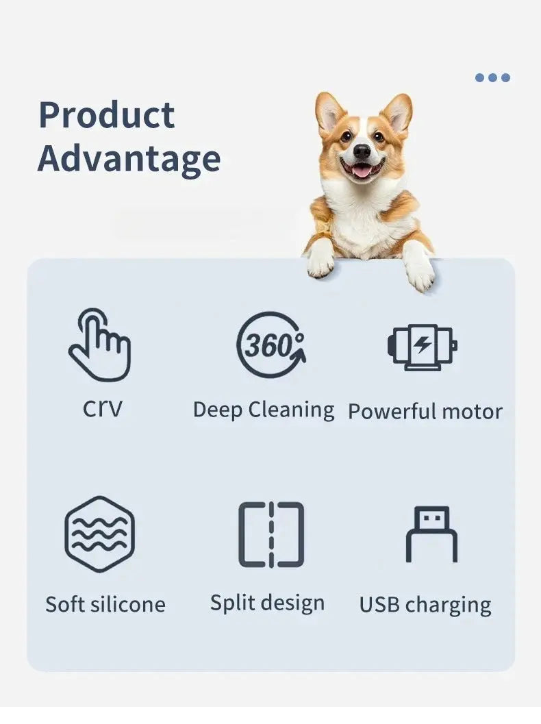 Pet Foot Washing Machine Electric Pet Paw Cleaner Automatic Dog Quick Cleaner Pet Paw Portable Low Noise Waterproof Foot Cup WLP Company