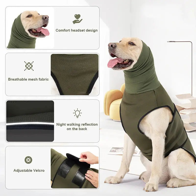 Dog Anxiety Vest Pet Dog Anxiety Jacket Reflective Vest For Small Medium Large Dog Clothes Shirt Pets Accessories XS-3XL WLP Company