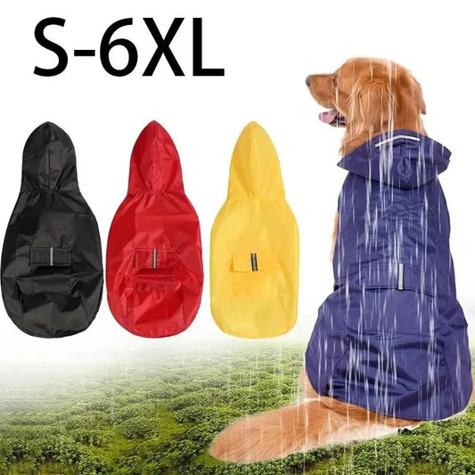 Dog Raincoat 4 Colors S-6XL