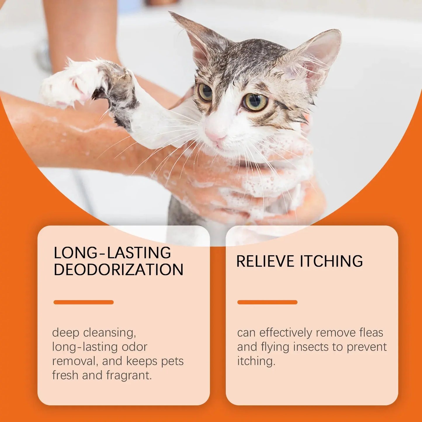 Natural Pet Shampoo for Dogs & Cats, Coconut Oil Derivative Formula WLP Company