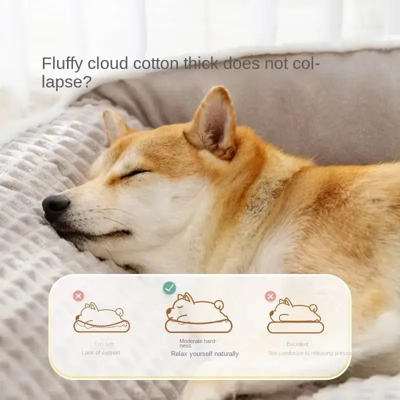New Cat Bed Dog Pet Bed Kennel Non-Slip Winter Warm Small Dog Kennel Sleeping Removed Washed Soft Puppy Cushion Cat Supplies WLP Company