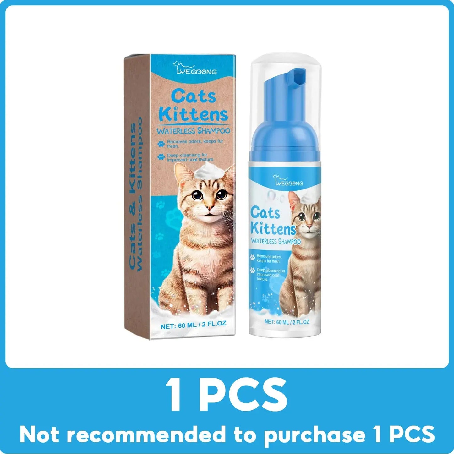 Waterless Dog Shampoo Moisturizing Hair Body Deodorizing Dry Cleaning Body Wash Conditioner Itch Relief Mite Pet No Washing Gel WLP Company