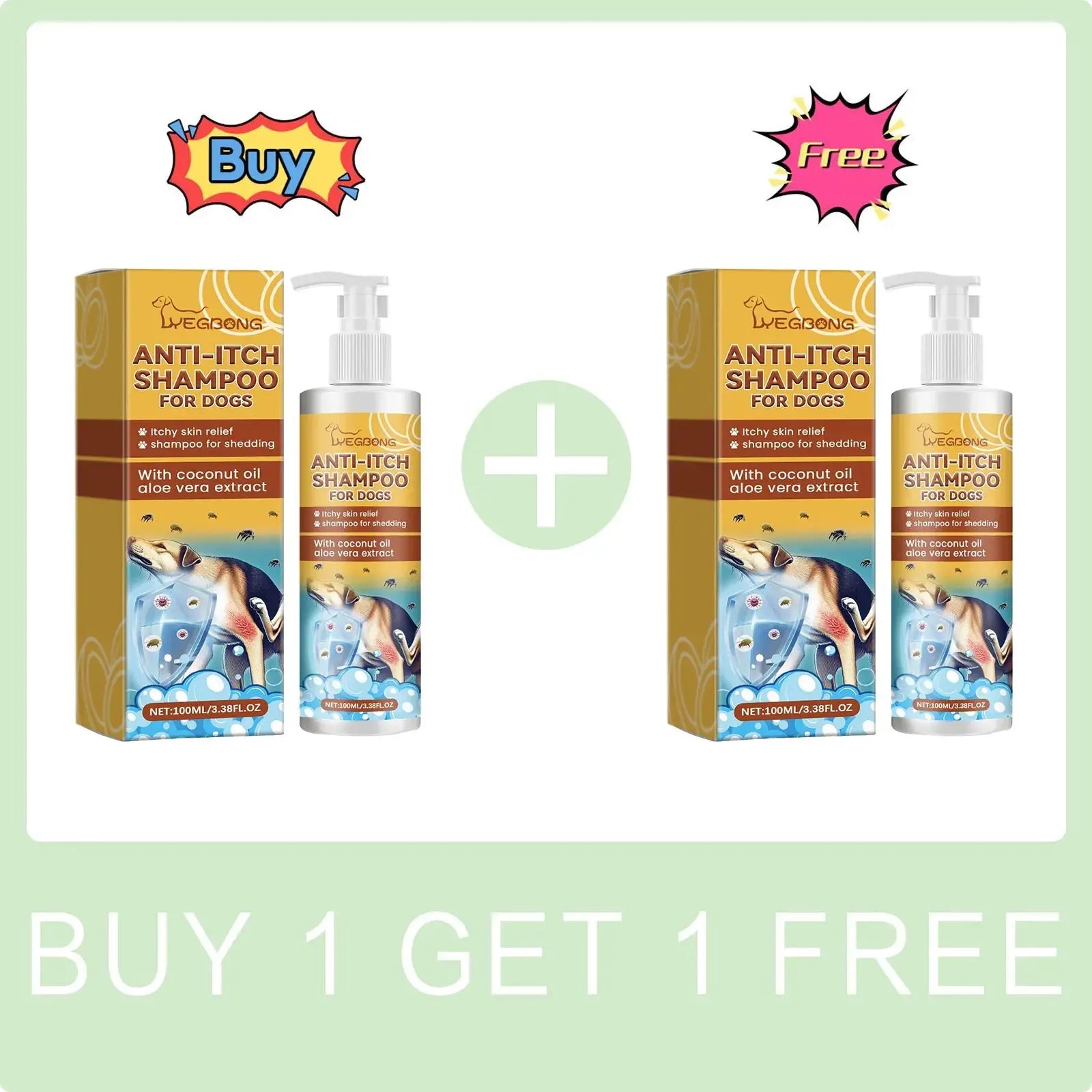 Dog Shampoo Conditioner Moisturizing for Sensitive Skin PH Balanced Anti Itching Flea Killer Dirt Mite Removal Pet Cleaning Foam WLP Company