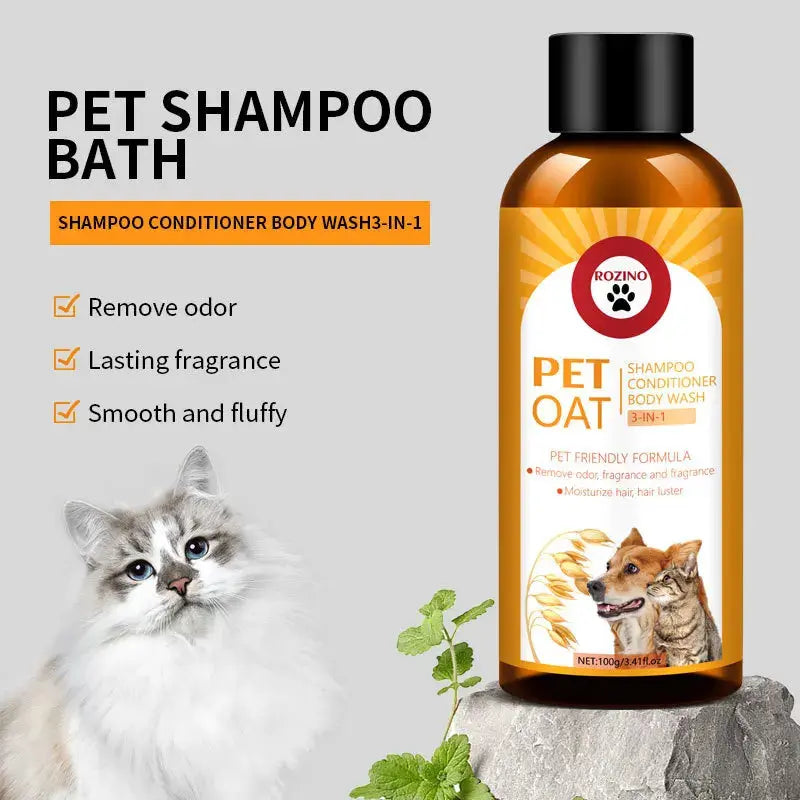 Pet Shampoo and Conditioner 3 in 1 Plant Based Organic Sulfate Free Soap Free Tear Free Moisturizer for Pets Cats and Dogs WLP Company
