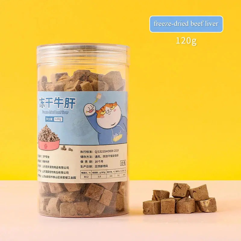 Pet food dog freeze-dried snacks sealed chicken breast egg yolk beef liver freeze-dried cat snacks WLP Company
