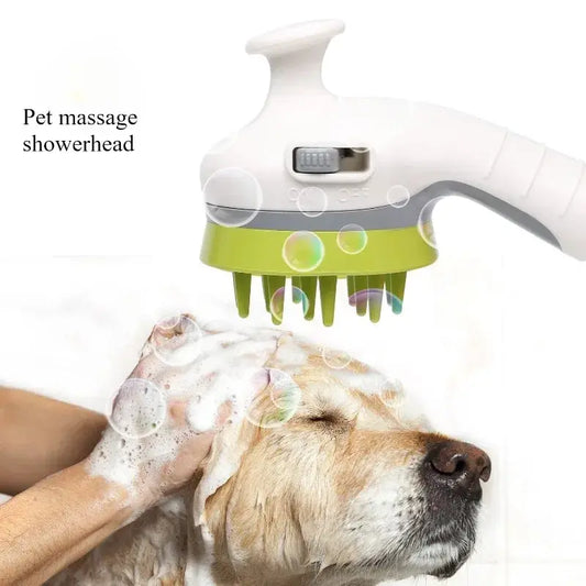 pet bath nozzle Practical dog bath massage nozzle pressure thickened pet shower nozzle flower shower special multi-function pet bath spray WLP Company