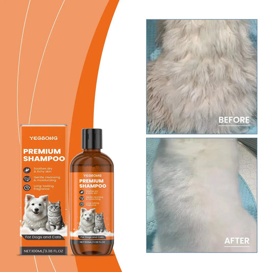 Natural Pet Shampoo for Dogs & Cats, Coconut Oil Derivative Formula WLP Company