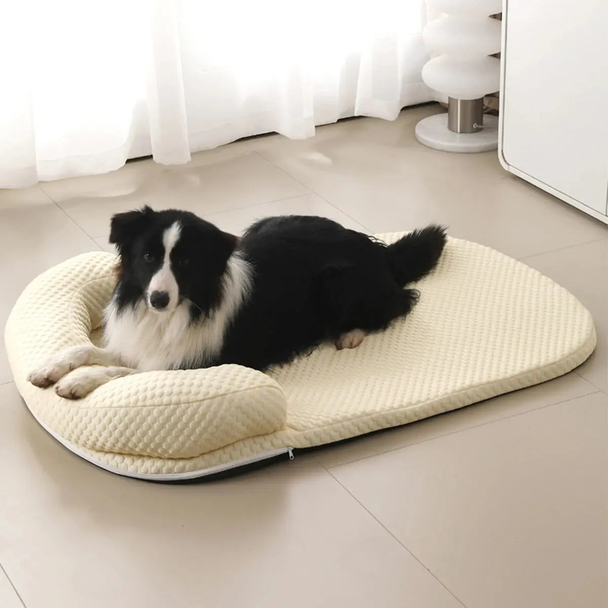 Cooling Dog Bed Breathable Spring Summer Cooling Large Dog Bed Ati-slip Cat Bed with Pillow Ice Silk Fabric Dog Bed for Small Dog Cushion Pet WLP Company