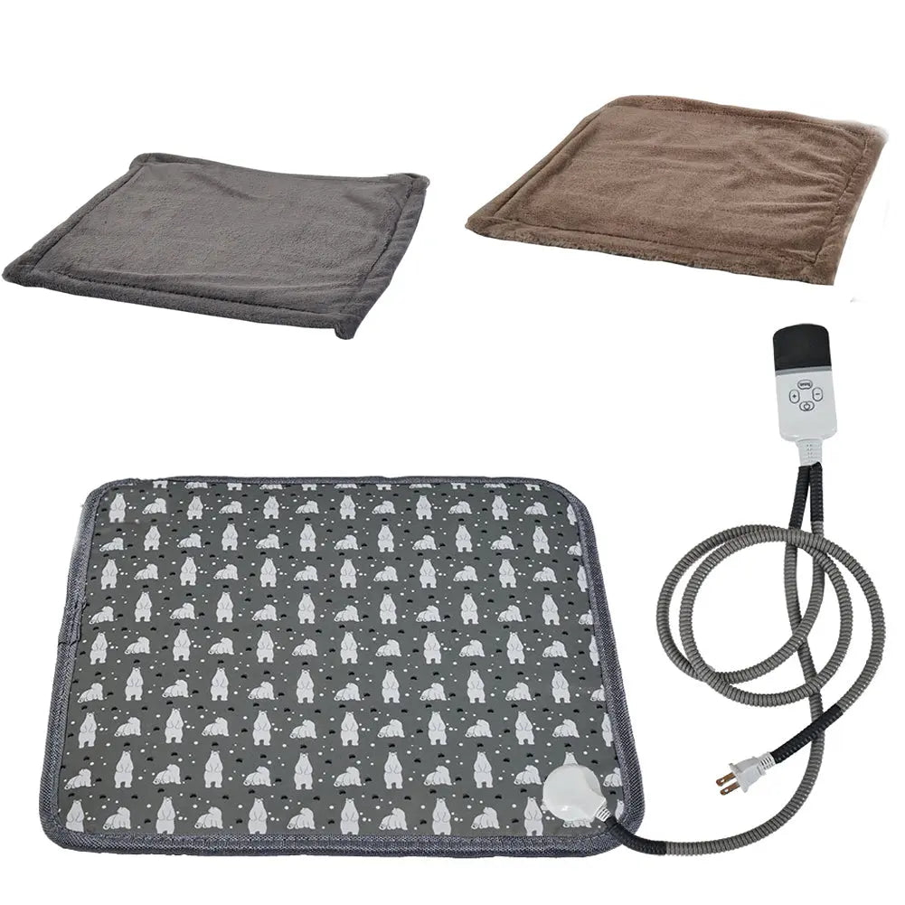 220V 20W Pet Electric Heating Pads Heated Blanket Winter Dog Cats Warmer Mat Sleeping Bed Pet Supplies Washable blanket Mats WLP Company