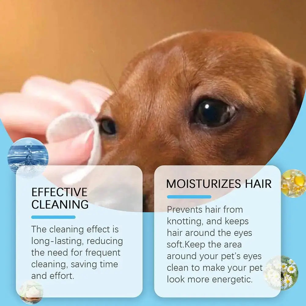 pet eye cleansing wipes Eye Cleansing Finger Wipes Cat & Dog Cleansing Wipes Eye Cleansing Decontamination Wipes Gentle Easy To Carry WLP Company