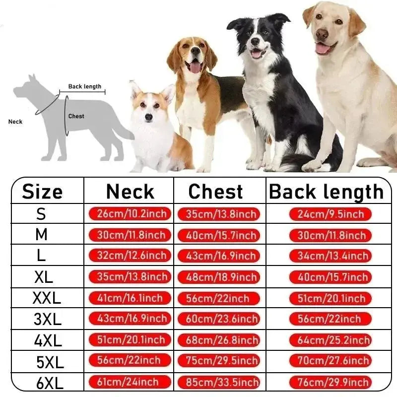 Dog Raincoat 4 Colors S-6XL WLP Company